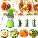 Tabletop Drum Grater | Manual Vegetable Cutter Slicer & Grater | Multi-functional Kitchen Gadget ( Random Color )