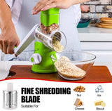 Tabletop Drum Grater | Manual Vegetable Cutter Slicer & Grater | Multi-functional Kitchen Gadget ( Random Color )