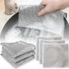 10-Pack Durable Dishwashing Cloths – Wire Scrubber Rugs for Tough Kitchen Cleaning