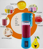 Portable 6-Blade Mini Blender – Rechargeable 380ml Juicer Cup for Smoothies & Shakes (Random Color)