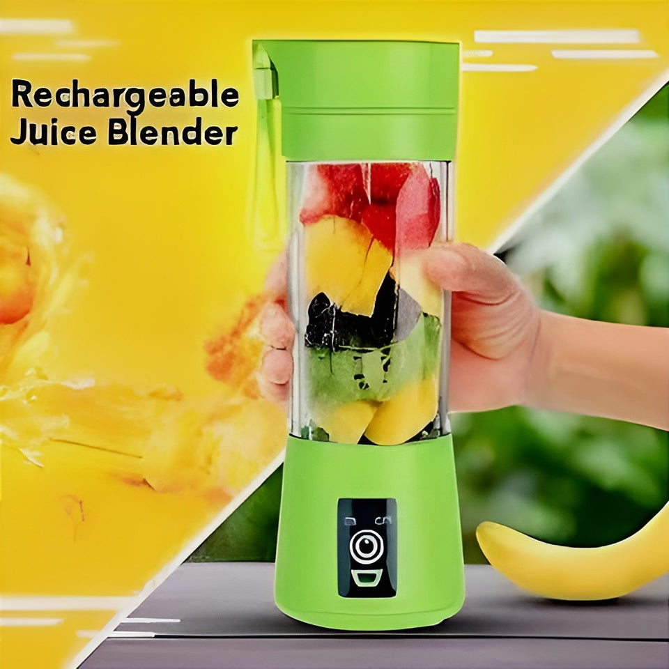 Portable 6-Blade Mini Blender – Rechargeable 380ml Juicer Cup for Smoothies & Shakes (Random Color)