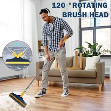 2-in-1 Rotating Floor Scrubber Brush – Multipurpose Bathroom, Tile & Window Cleaning Tool with 120° Swivel Head